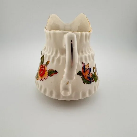 Vintage Aynsley Mini Creamer & Open Sugar Cottage Garden Fine English Bone China - Picture 6 of 15